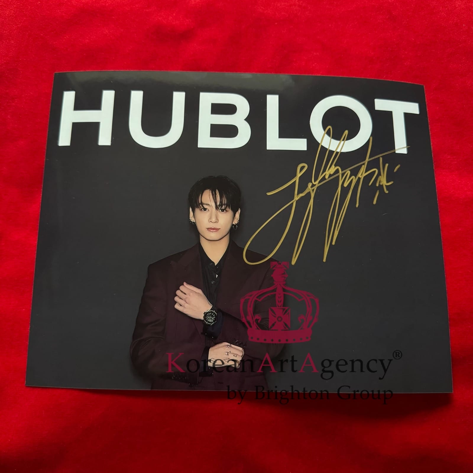 Jungkook BTS Hublot 10 Inches Autographs – Exclusive Collector’s Display Piece