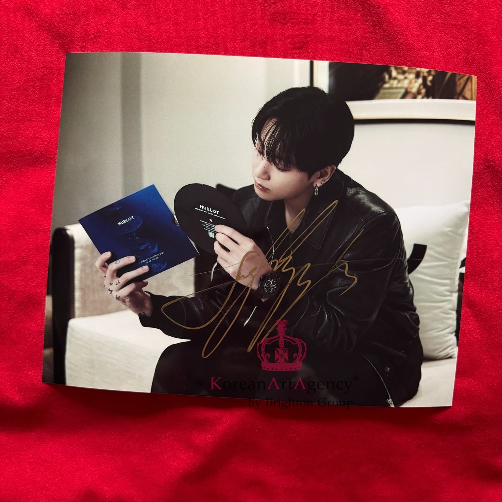Jungkook BTS Hublot 10 Inches Autographs – Exclusive Collector’s Display Piece