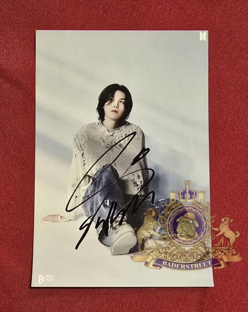 BTS hand signed - 7 inch collectable - SUGA - LIMITED
