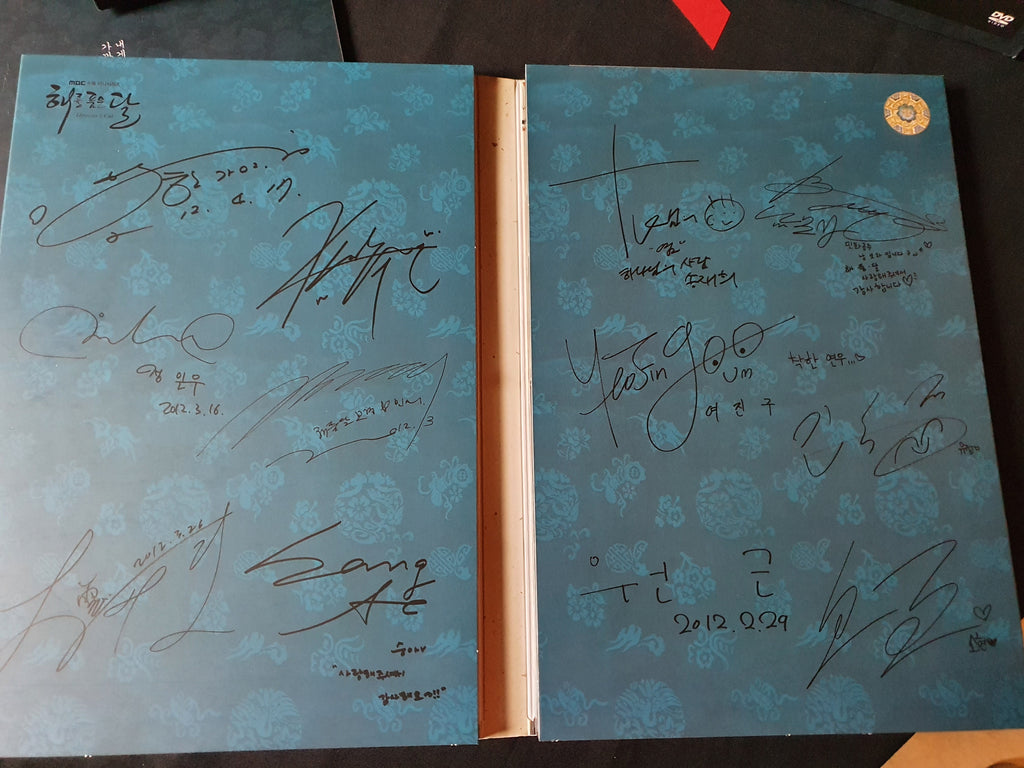 The Moon that Embraces the Sun Director's Cut RARE!!!! Limited Edition Korean Series DVD Autographed Kim Soo Hyun Han Ga In