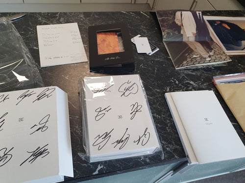 BTS BE Album Autographed Jimin, Jin, V, Jhope, Jungkook, RM, Suga