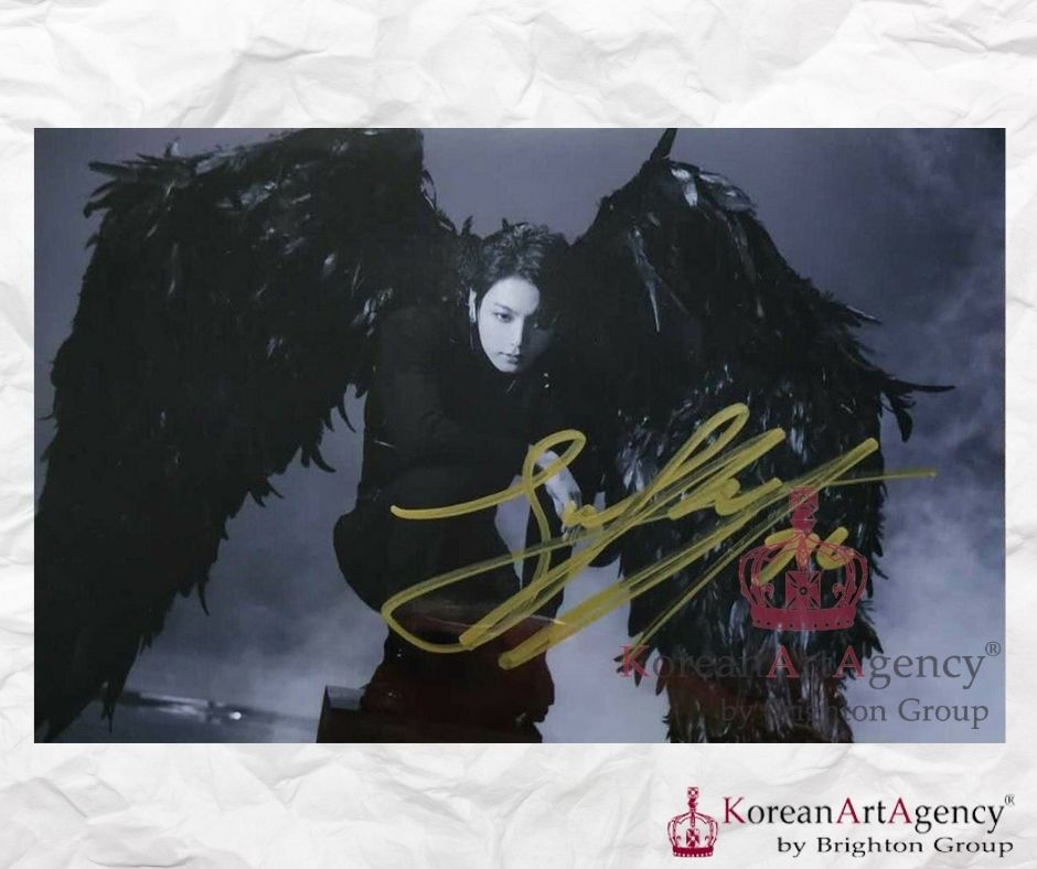 BTS Jungkook Dark Angel AND white Angel Autograph SET - RARE