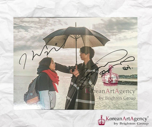 Goblin Gong Yoo and Kim Go-eun Autograph