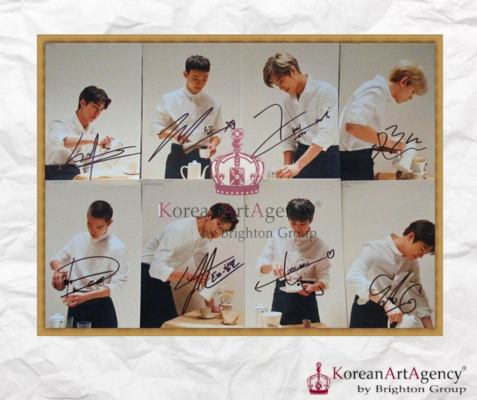 EXO 8Pcs Individual Autograph SET - RARE!!!!!!!!!!!!!!!! Sehun Chanyeol Baekhyun Xiumin Chen Kai D.O Suho