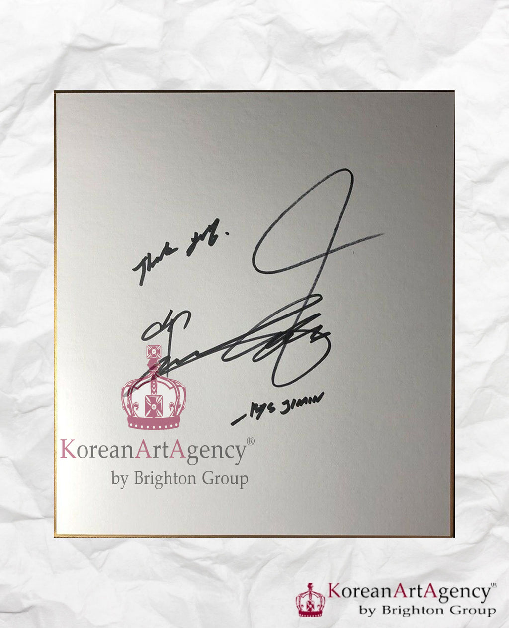BTS Jimin Shikishi Art Board Autograph 212x182mm – Film & Merchandise