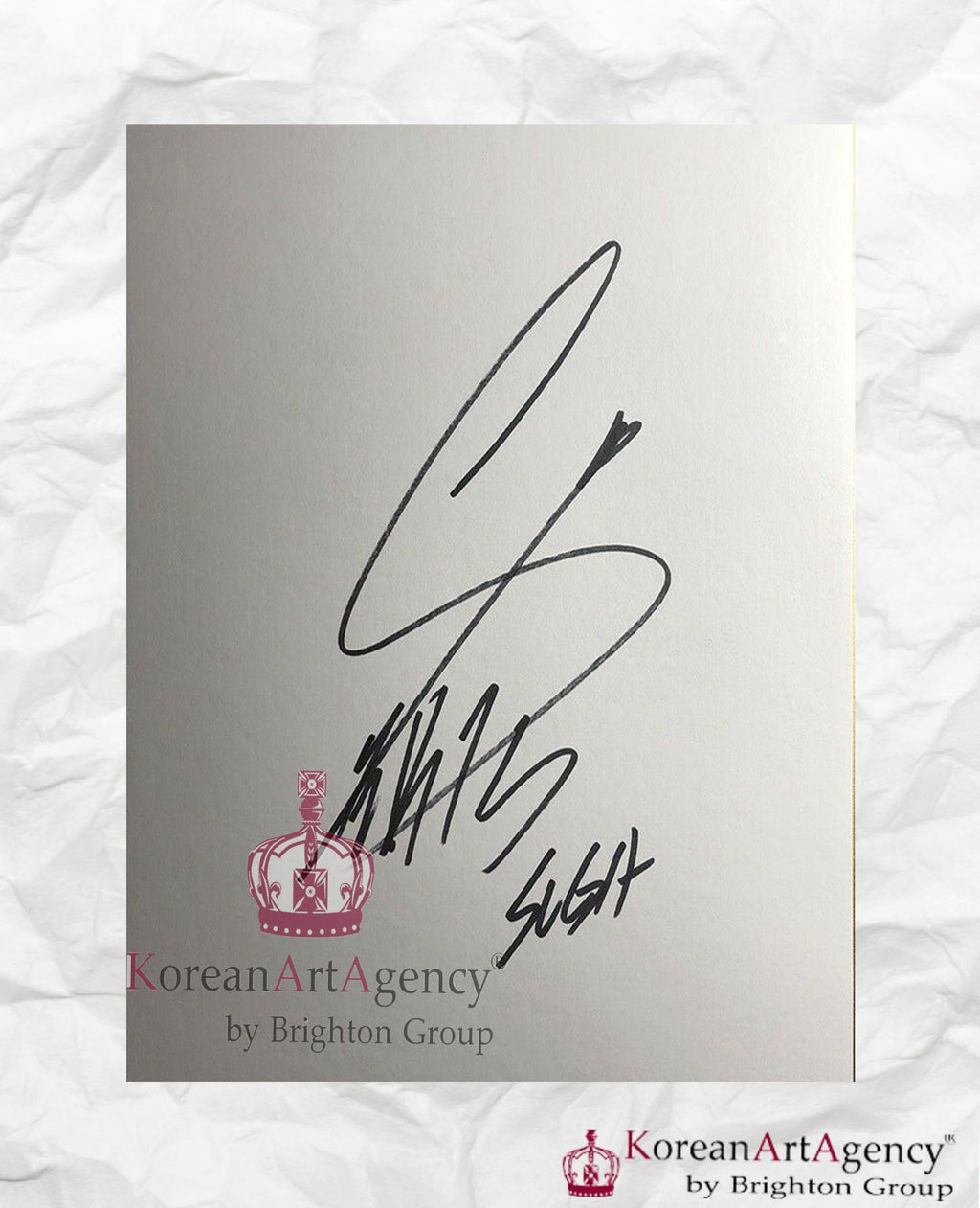 BTS Suga Shikishi Art Board Autograph 212x182mm – Film & Merchandise