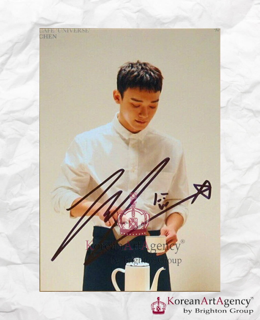 EXO 8Pcs Individual Autograph SET - RARE!!!!!!!!!!!!!!!! Sehun Chanyeol Baekhyun Xiumin Chen Kai D.O Suho