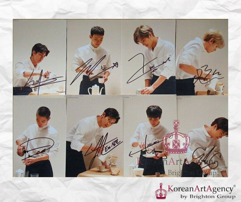 EXO 8Pcs Individual Autograph SET - RARE!!!!!!!!!!!!!!!! Sehun Chanyeol Baekhyun Xiumin Chen Kai D.O Suho