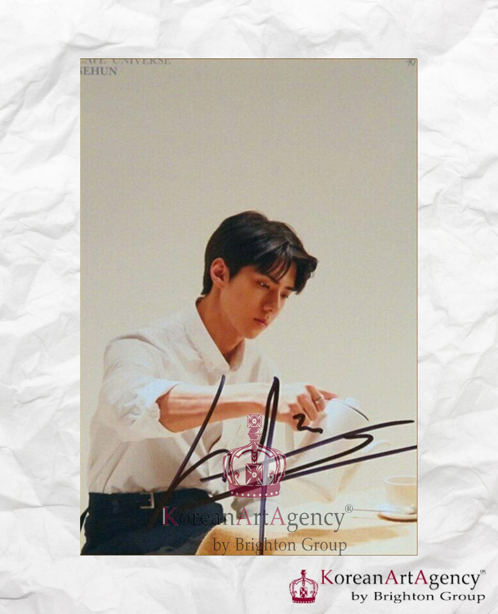 EXO 8Pcs Individual Autograph SET - RARE!!!!!!!!!!!!!!!! Sehun Chanyeol Baekhyun Xiumin Chen Kai D.O Suho