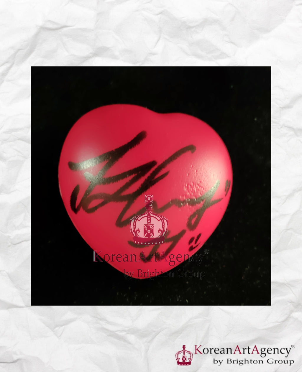 Kim Jae Joong Heart ball Signed Autograph – Film & Merchandise
