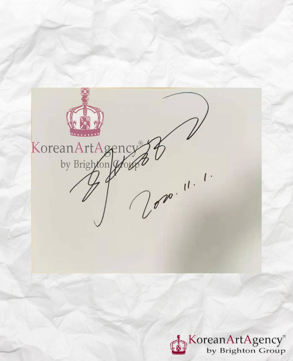 Lee Byung Hun 2020 Shikishi Art Board Autograph 212x182mm – Autographs