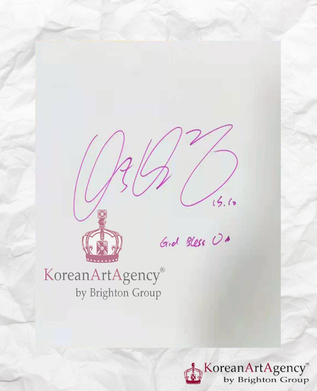 Park Bo Gum PURPLE SIGNED Shikishi Art Board Autographs 212x182mm – Film & Merchandise