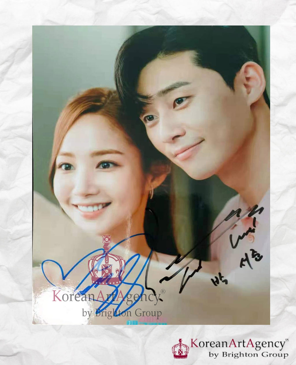 Park Seo Joon Park Min Young What's Wrong with Secretary Kim? Autograph – Film & Merchandise