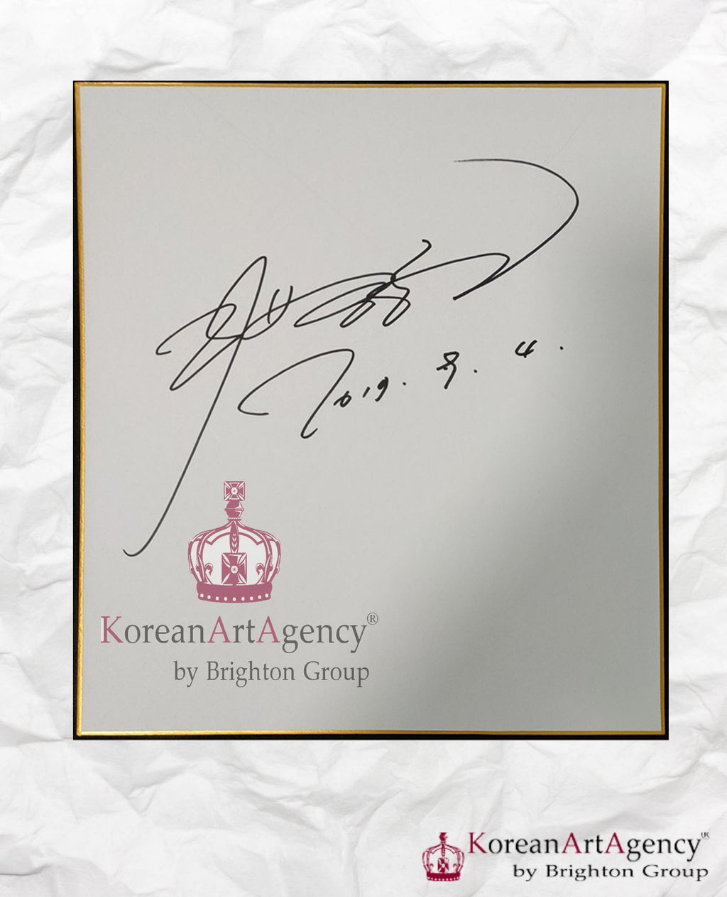 Lee Byung Hun 2019 Shikishi Art Board Autograph 212x182mm – Autographs