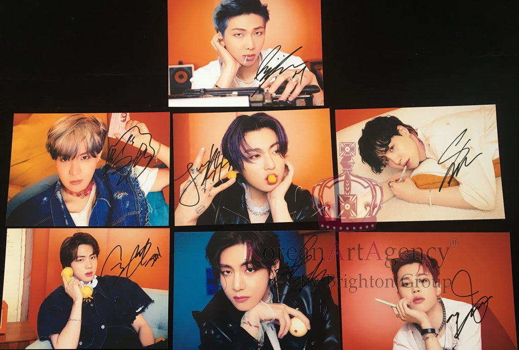 BTS Butter SET Individual Autograph Jimin Jin JHope Jungkook RM Suga V