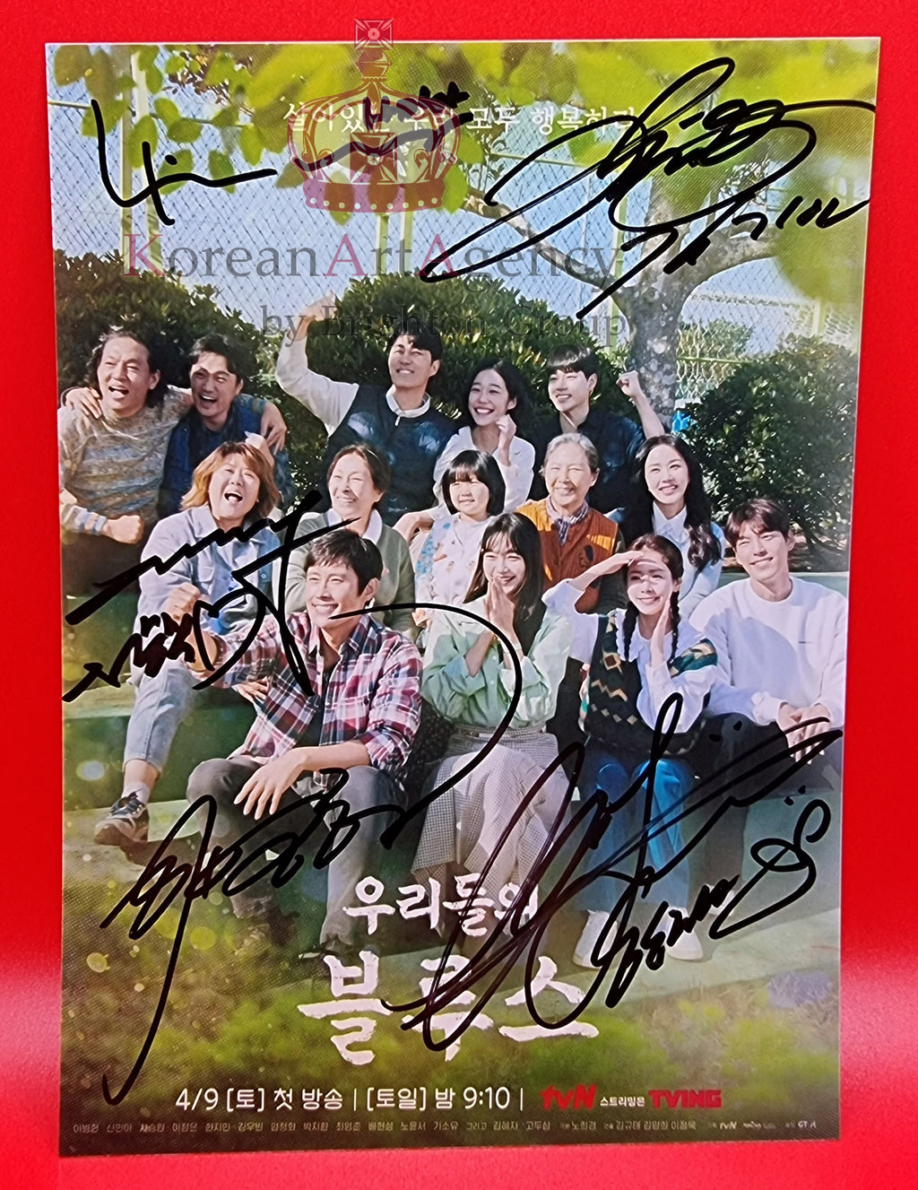 Our Blues Kim Woo-bin Shin Min-a Han Ji-min Lee Byung hun Cha Seung-won Autograph – Film & Merchandise