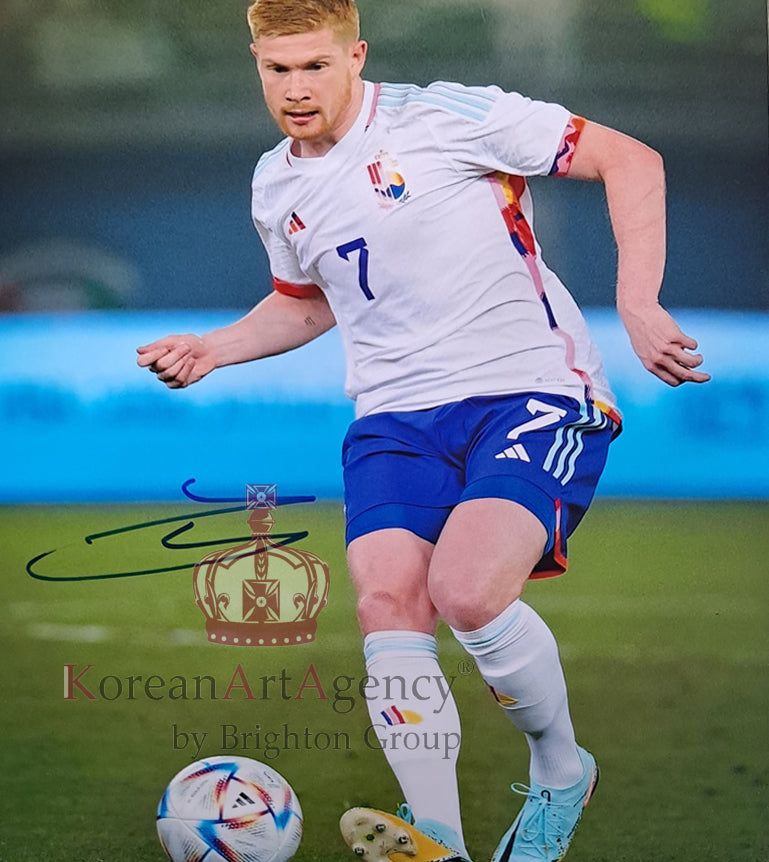 FOOTBALL TREASURE 10 INCH BELGIUM - Kevin de Bruyne Autograph – Autographs
