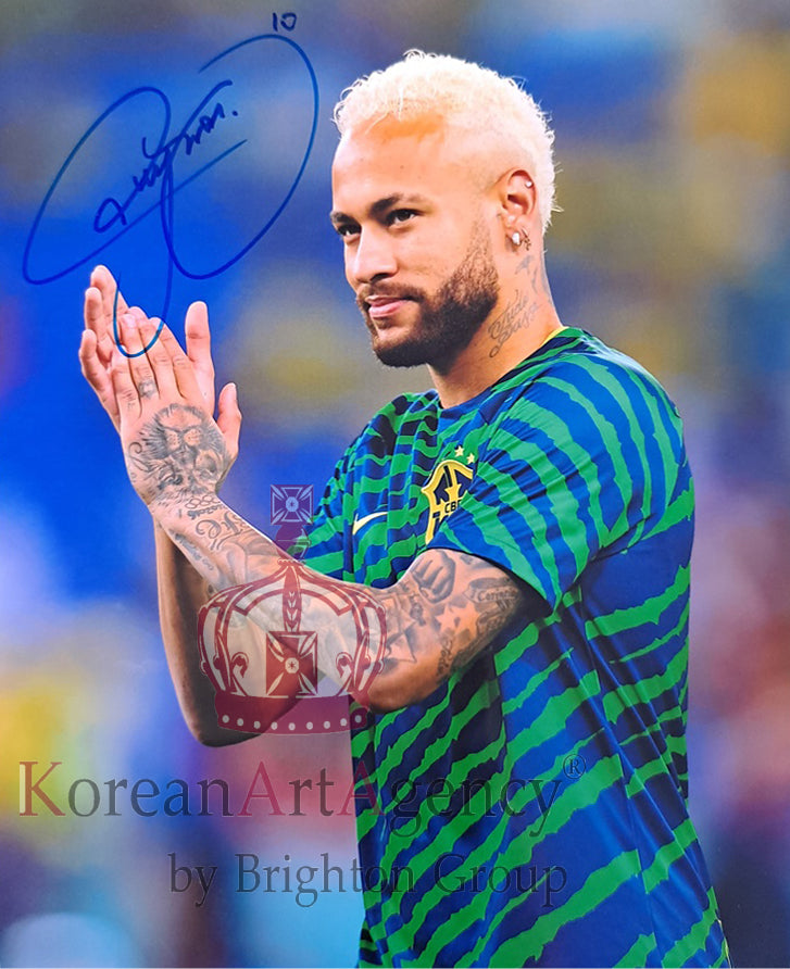 FOOTBALL TREASURE 10 INCH Brazil - Neymar Autograph – Autographs