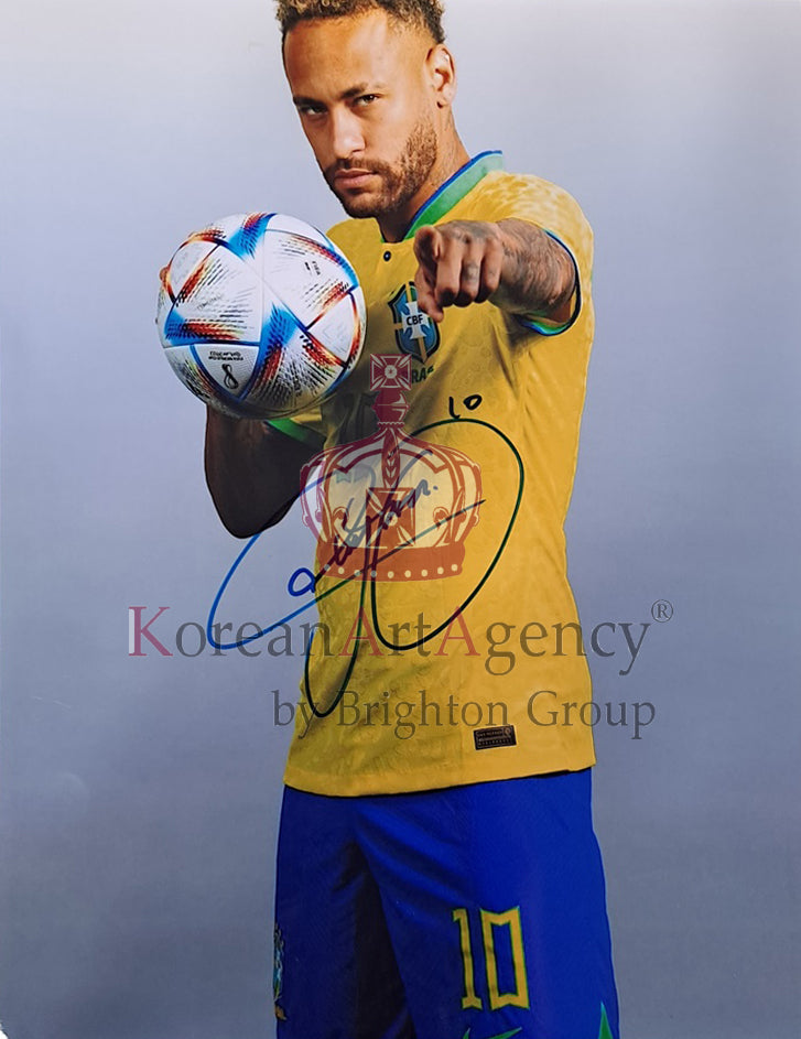 FOOTBALL TREASURE 10 INCH Brazil - Neymar Autograph – Autographs
