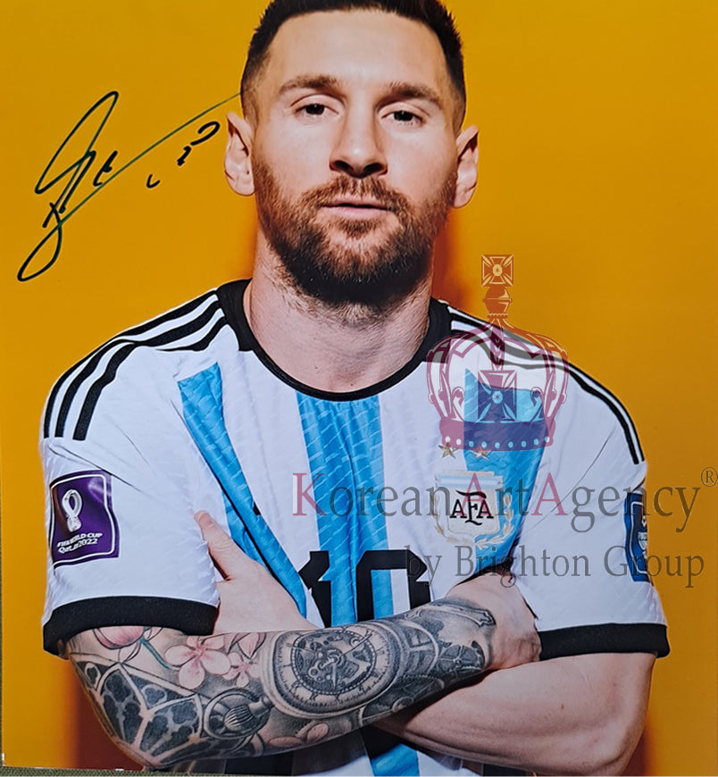 FOOTBALL TREASURE 10 INCH Argentina - Lionel Messi Autograph – Autographs