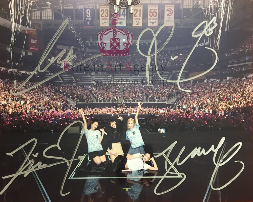 Blackpink Jennie Rosé Lisa Jisso Born Pink World Tour Autograph 25cm x 20cm – Autographs