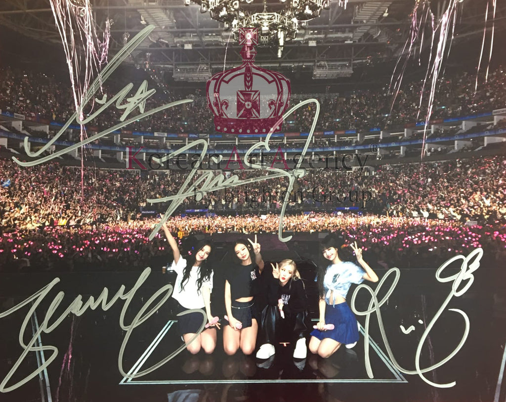 Blackpink Jennie Rosé Lisa Jisso Born Pink World Tour Autograph 25cm x 20cm – Autographs