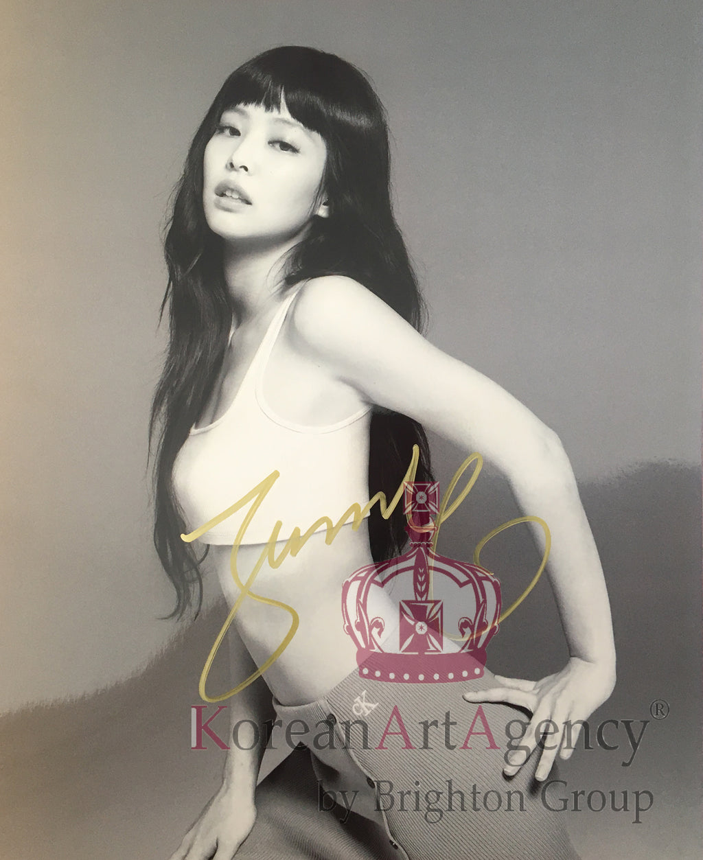 BLACKPINK Jennie in Calvin Klein SS23 Campaign Autograph 25.4x30cm 10inches