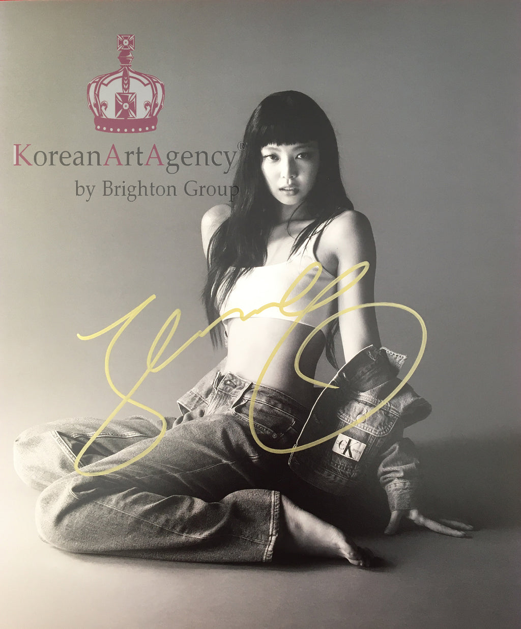 BLACKPINK Jennie in Calvin Klein SS23 Campaign Autograph 25.4x30cm 10inches – Autographs