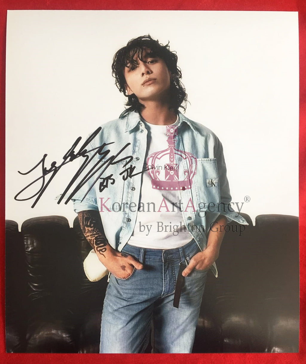 BTS Jungkook Calvin Klein Campaign Global Ambassador 10inches Autograph