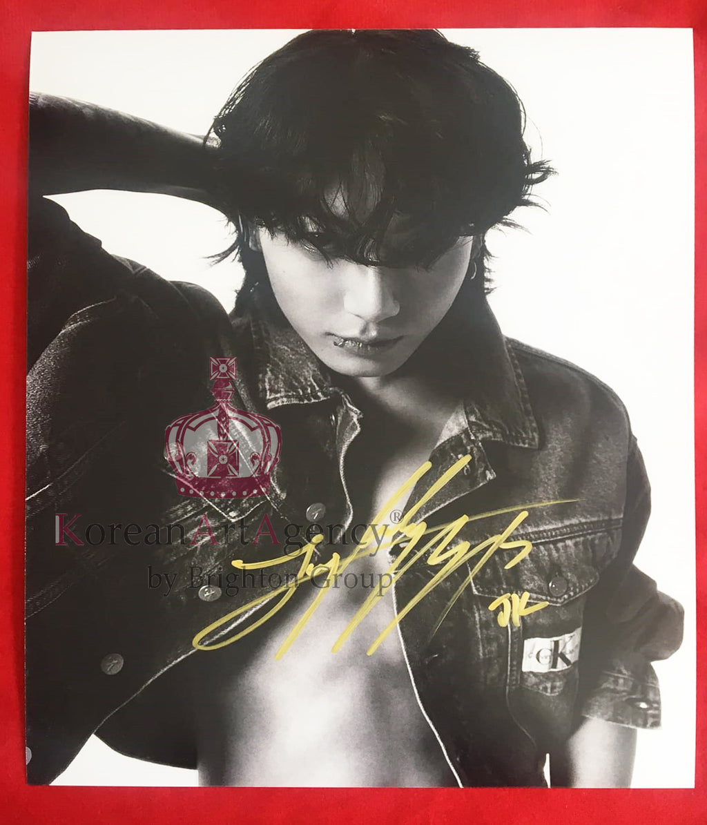 BTS Jungkook Calvin Klein Campaign Global Ambassador 10inches Autograph – Autographs