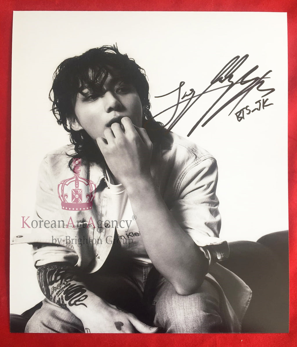 BTS Jungkook Calvin Klein Campaign Global Ambassador 10inches Autograph – Autographs