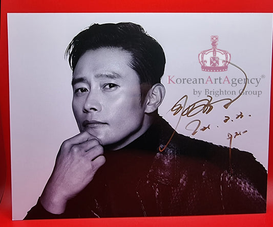 Lee Byung Hun Autograph DINA4 Format