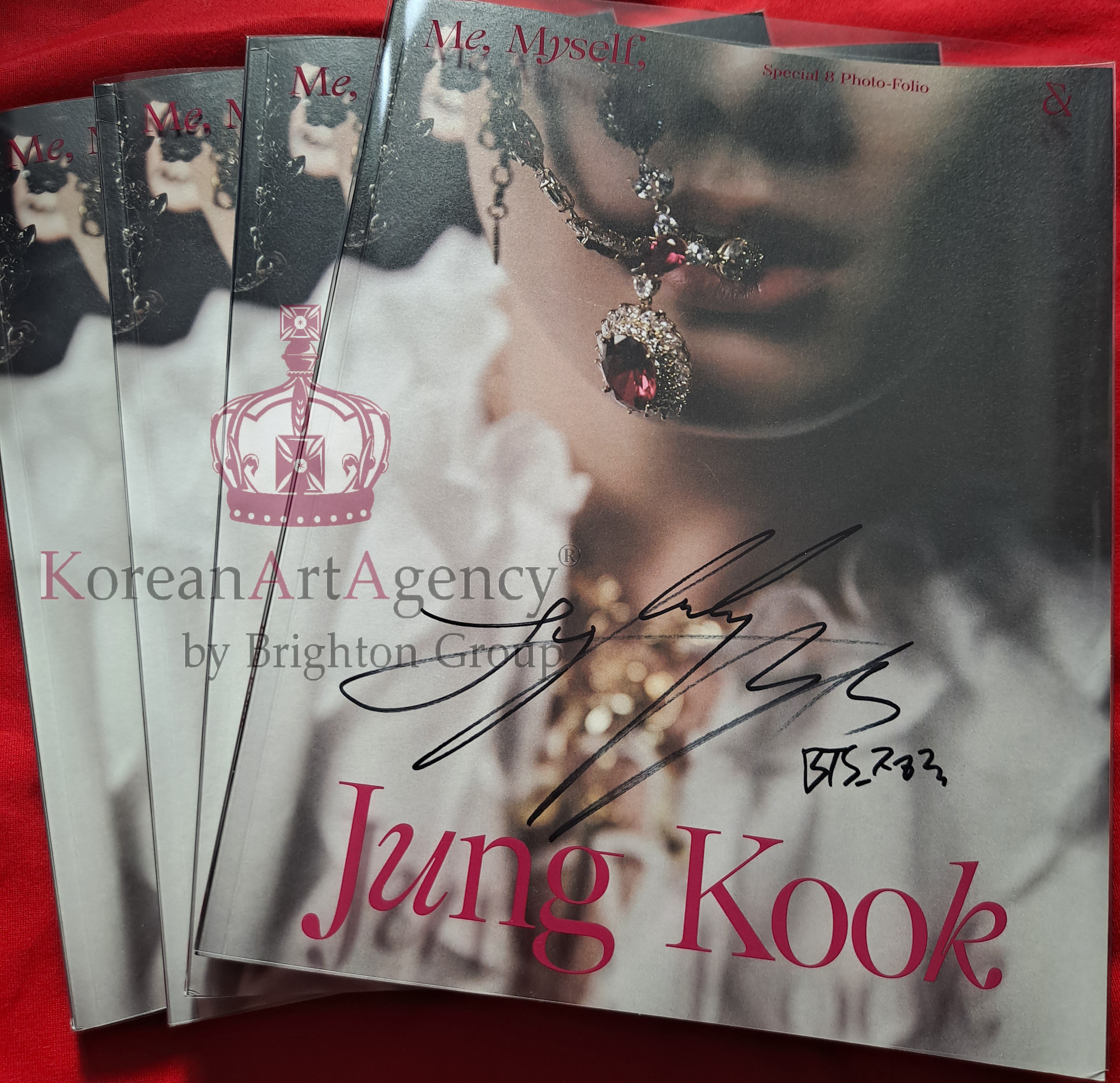 BTS Jungkook Photo-Folio Me, Myself, and Jungkook: Time Difference Special 8 Autograph