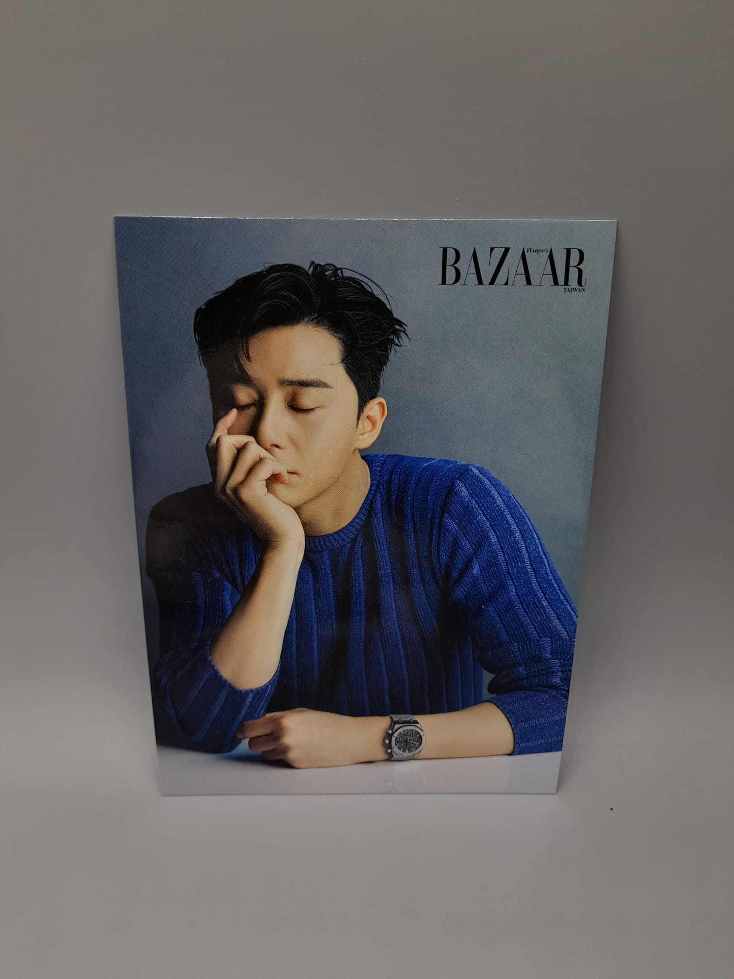 Park Seo Joon Harper's BAZAAR Taiwan  MAY 2022 3pcs SET Postcard Autograph