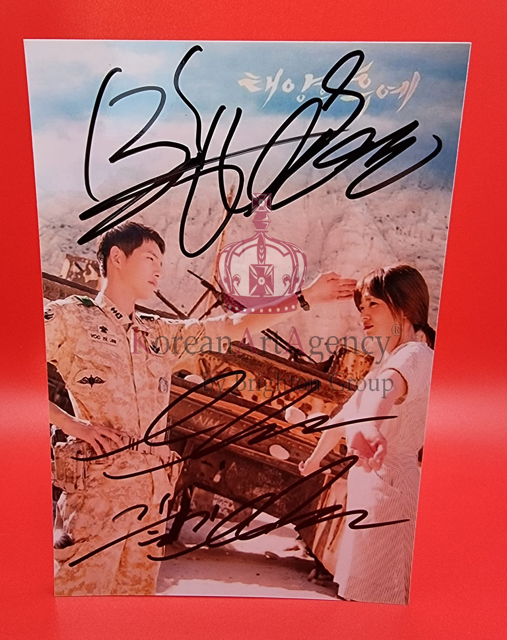 Song Joong Ki Song Hye Kyo Descendants of the Sun Autograph – Film & Merchandise