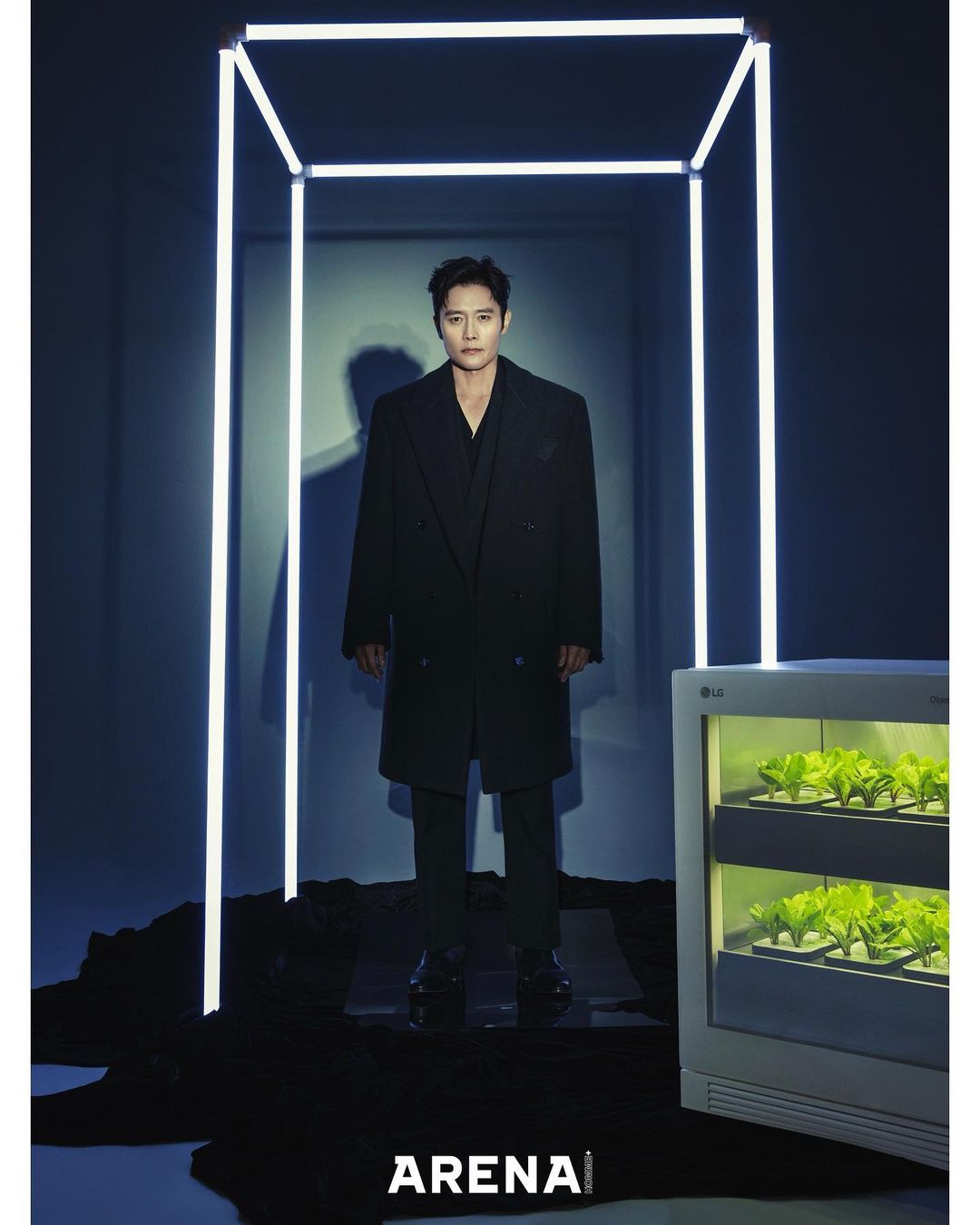 Lee Byung Hun autographed magazine cover