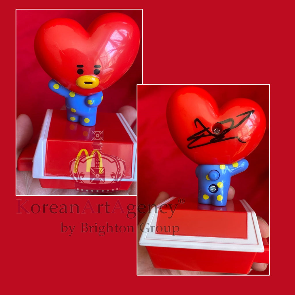 BT21 Mcdonald's Meal Toy  SET 7pcs JHope Jimin V Kim Tae Hyung Jin Jungkook RM Suga Autographed